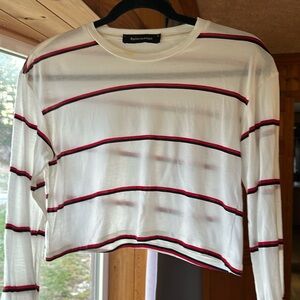 Reformation long sleeve crop top